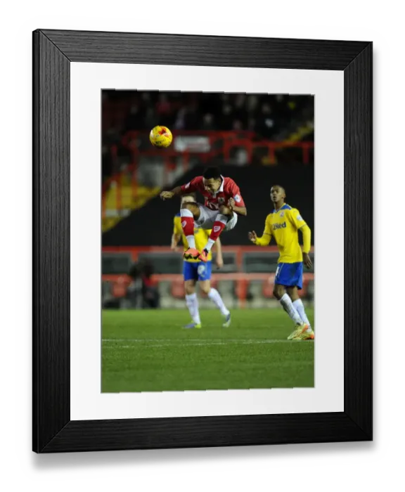 Framed Print : Bristol City Defender Korey Smith Clears the Ball Against Crawley Town, Sky Bet League One, Ashton Gate Framed Print : Bristol City Defender Korey Smith Clears the Ball Against Crawley Town, Sky Bet League One, Ashton Gate