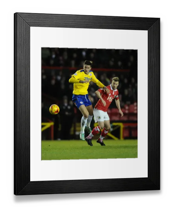 Framed Print : Bristol City vs Crawley Town: Wade Elliott vs Joe Walsh Battle for Ball in Sky Bet League One Clash