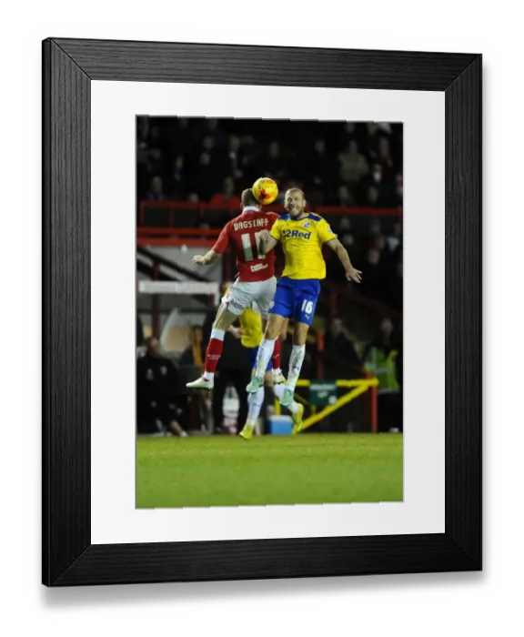 Framed Print : Battling for Supremacy: Wagstaff vs. Keane in the Sky Bet League One Clash between Bristol City and Crawley Town