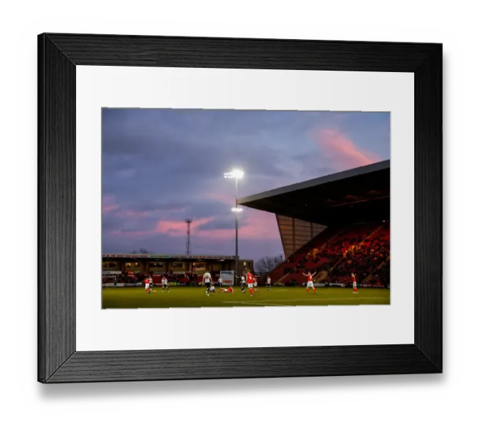 Framed Print : Second Half Kickoff: Crewe Alexandra vs. Bristol City, Sky Bet League 1, Alexandra Stadium Framed Print : Second Half Kickoff: Crewe Alexandra vs. Bristol City, Sky Bet League 1, Alexandra Stadium