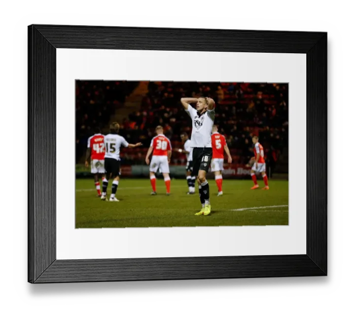 Framed Print : Bristol City's Aaron Wilbraham Disappointed After Crewe Alexandra Loss, 2014 Framed Print : Bristol City's Aaron Wilbraham Disappointed After Crewe Alexandra Loss, 2014