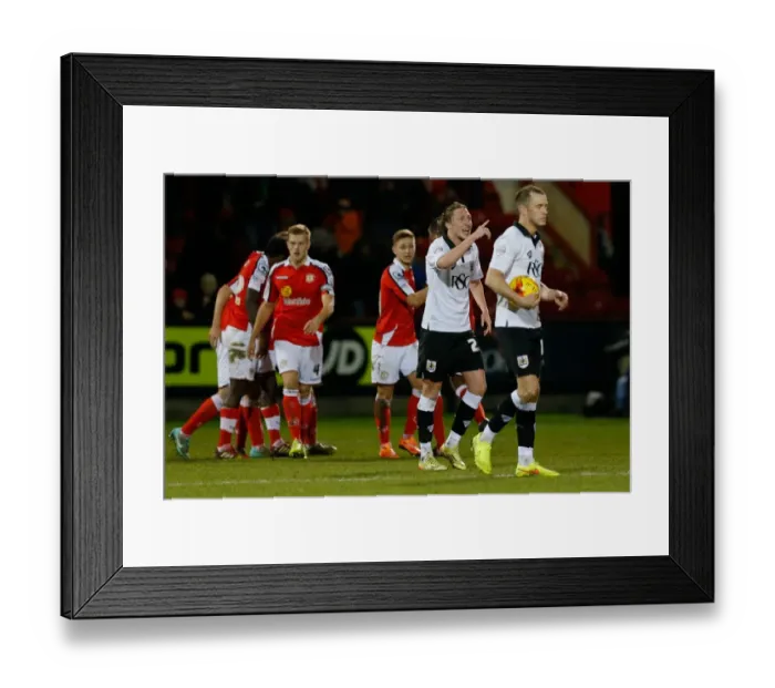 Framed Print : Bristol City's Luke Ayling Fumes at Referee After Crewe Alexandra Take 1-0 Lead Framed Print : Bristol City's Luke Ayling Fumes at Referee After Crewe Alexandra Take 1-0 Lead