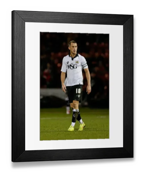Framed Print : Bristol City's Aaron Wilbraham Disappointed After Crewe Alexandra's 1-0 Win