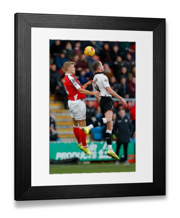 Framed Print : Bristol City's Aaron Wilbraham and Crewe Alexandra's Harry Davis Battle in the Air during Sky Bet League 1 Match Framed Print : Bristol City's Aaron Wilbraham and Crewe Alexandra's Harry Davis Battle in the Air during Sky Bet League 1 Match