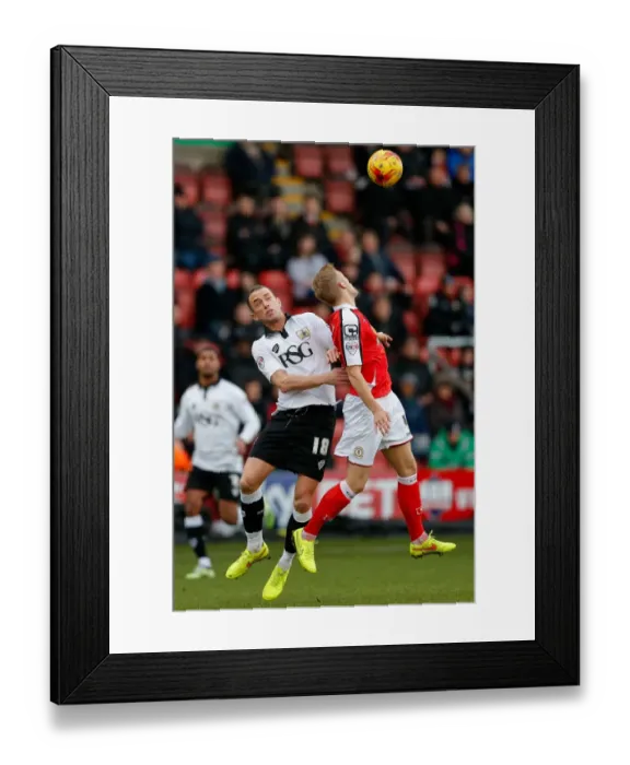 Framed Print : Bristol City's Wilbraham and Crewe's Davis Lock Horns in Sky Bet League 1 Air Battle Framed Print : Bristol City's Wilbraham and Crewe's Davis Lock Horns in Sky Bet League 1 Air Battle