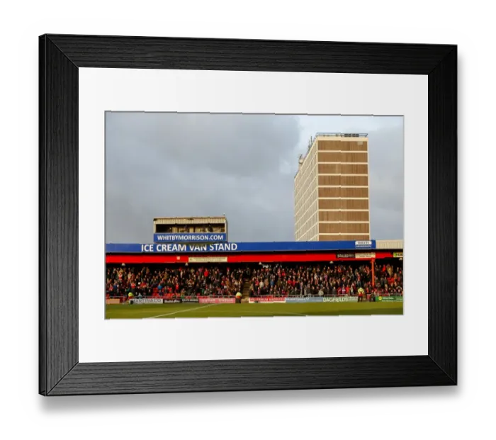 Framed Print : Bristol City Fans Filling the Away Stand at Crewe Alexandra's Alexandra Stadium (2014) Framed Print : Bristol City Fans Filling the Away Stand at Crewe Alexandra's Alexandra Stadium (2014)