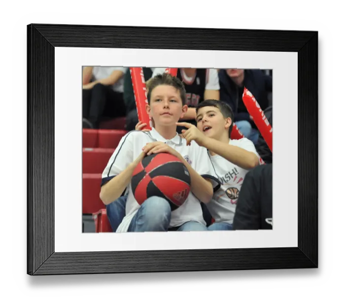Framed Print : BBL Cup Semi-Final: A Basketball Showdown between Flyers and Rocks at SGS Wise Campus (Bristol Flyers vs Glasgow Rocks)