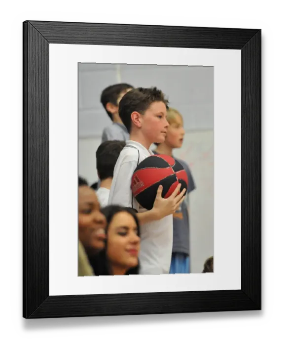 Framed Print : BBL Cup Semi-Finals: A Basketball Showdown between Bristol Flyers and Glasgow Rocks at SGS Wise Campus