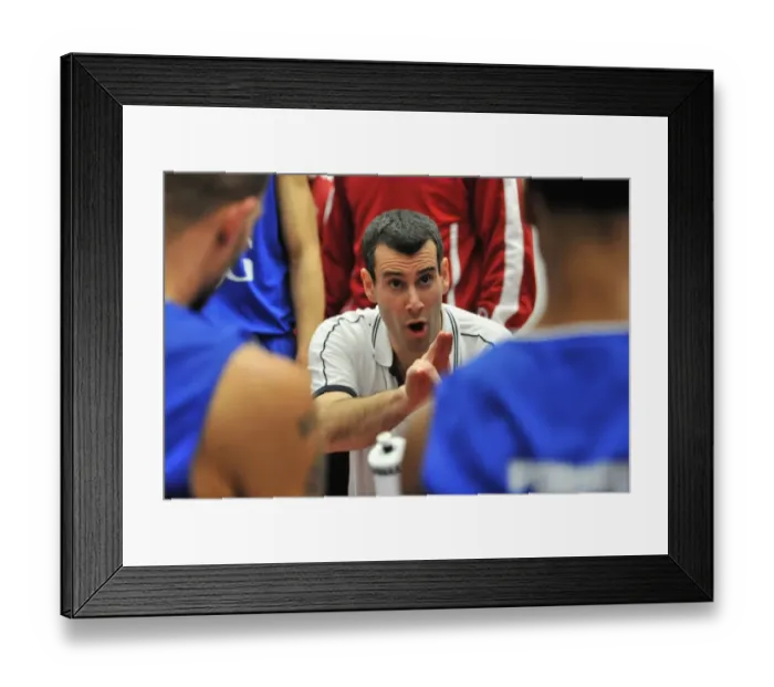 Framed Print : BBL Cup Semi-Final Showdown: Andreas Kapoulas and the Bristol Flyers Face Glasgow Rocks