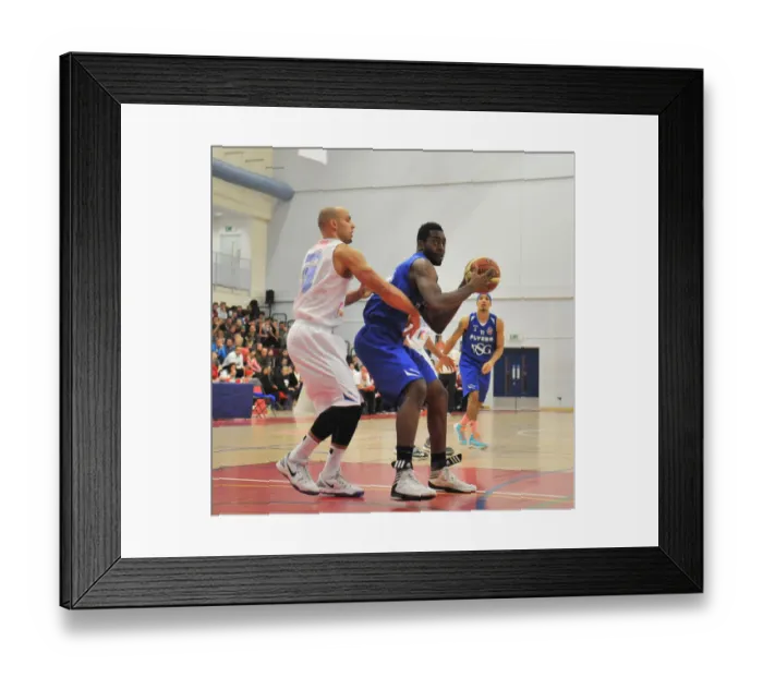 Framed Print : BBL Cup Semi-Final Showdown: Flyers vs Rocks - A Clash of Basketball Titans (Bristol Flyers vs Glasgow Rocks, BBL Cup Semi-Final)