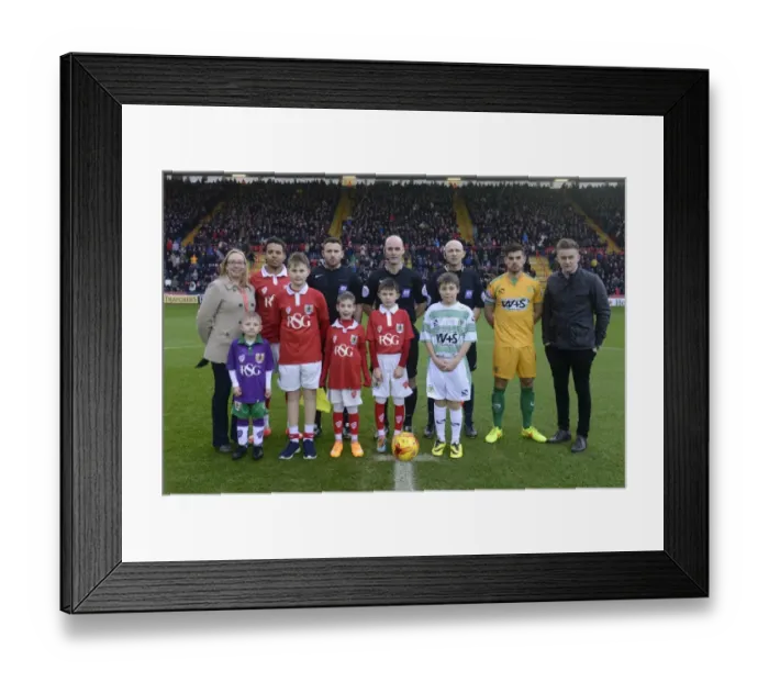 Framed Print : Clash at Ashton Gate: Bristol City vs Yeovil Town, Sky Bet League One Framed Print : Clash at Ashton Gate: Bristol City vs Yeovil Town, Sky Bet League One