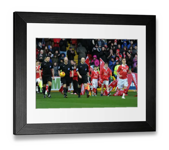 Framed Print : Mascots Leading the Way: Bristol City vs. Yeovil Town Football Match, Ashton Gate, 2014 Framed Print : Mascots Leading the Way: Bristol City vs. Yeovil Town Football Match, Ashton Gate, 2014
