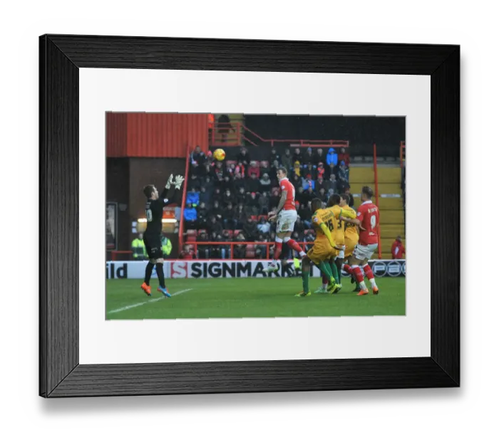 Framed Print : Aden Flint Charges Towards Goal: Intense Moment from Bristol City vs Yeovil Town, Sky Bet League One Framed Print : Aden Flint Charges Towards Goal: Intense Moment from Bristol City vs Yeovil Town, Sky Bet League One