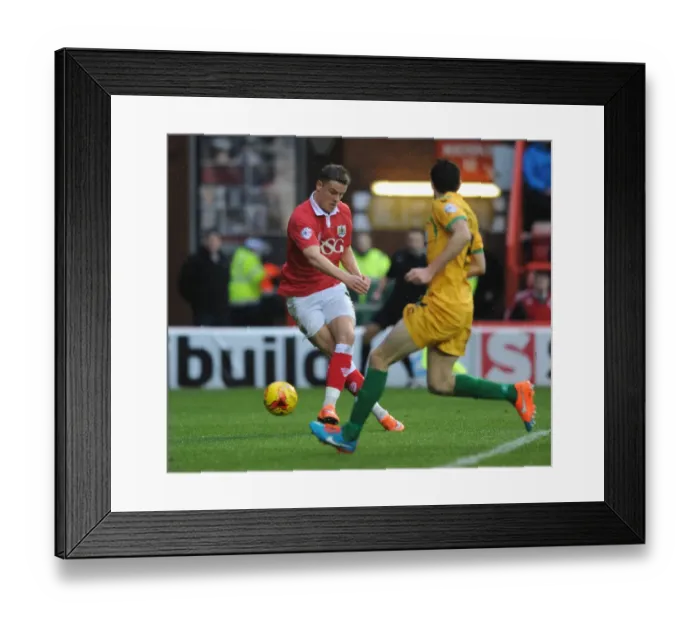 Framed Print : Bristol City's Matt Smith Aims for Glory: Bristol City vs. Yeovil Town, Sky Bet League One, Ashton Gate Framed Print : Bristol City's Matt Smith Aims for Glory: Bristol City vs. Yeovil Town, Sky Bet League One, Ashton Gate