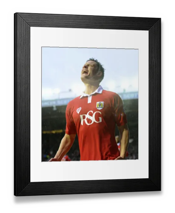 Framed Print : Matt Smith's Goal Celebration: Bristol City vs. Yeovil Town, 2014 Framed Print : Matt Smith's Goal Celebration: Bristol City vs. Yeovil Town, 2014