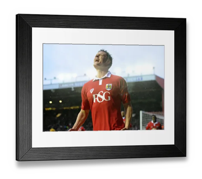 Framed Print : Matt Smith's Euphoric Goal Celebration: Thrilling Moment in Bristol City's Victory over Yeovil Town, Sky Bet League One, Ashton Gate Framed Print : Matt Smith's Euphoric Goal Celebration: Thrilling Moment in Bristol City's Victory over Yeovil Town, Sky Bet League One, Ashton Gate