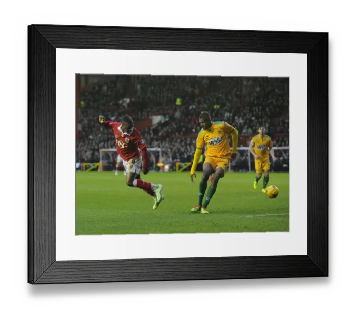 Framed Print : Back Heel Stunner: Kieran Agard's Brilliant Goal in Bristol City's Victory over Yeovil Town (December 2014) Framed Print : Back Heel Stunner: Kieran Agard's Brilliant Goal in Bristol City's Victory over Yeovil Town (December 2014)