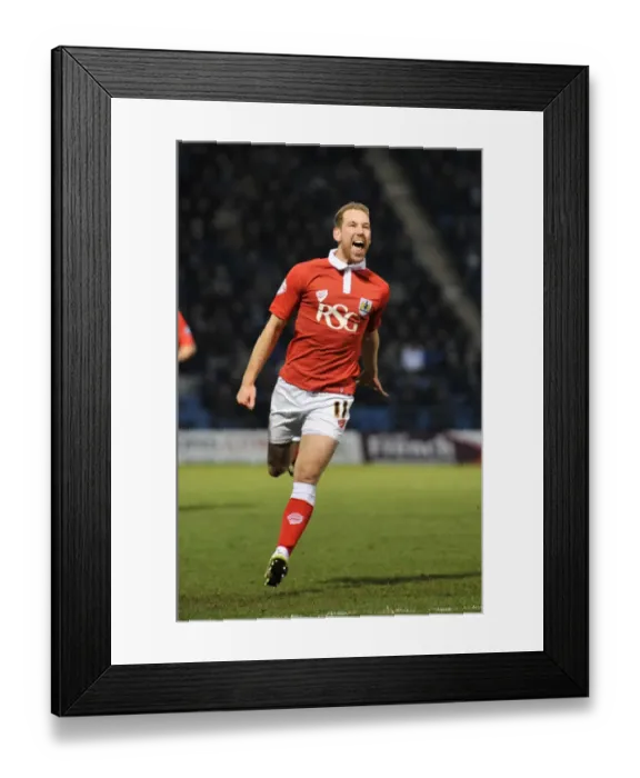 Framed Print : Scott Wagstaff's Goal Celebration: Bristol City's Victory at Gillingham's Priestfield Stadium (December 2014) Framed Print : Scott Wagstaff's Goal Celebration: Bristol City's Victory at Gillingham's Priestfield Stadium (December 2014)