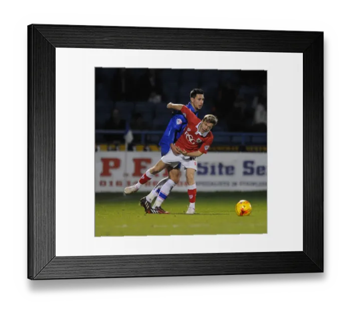 Framed Print : Bristol City vs Gillingham: Todd Kane Foul by Joe Martin, Sky Bet League One, Priestfield Stadium