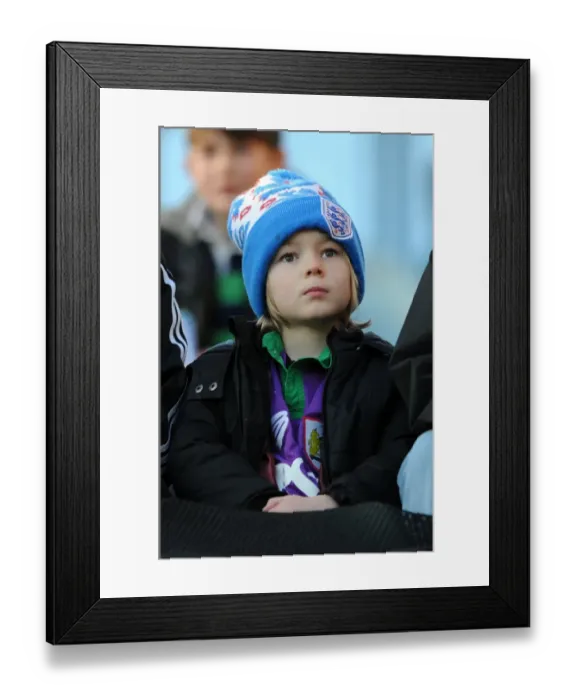 Framed Print : Passionate Bristol City Fan in Intense Football Moment at Priestfield Stadium, December 2014 Framed Print : Passionate Bristol City Fan in Intense Football Moment at Priestfield Stadium, December 2014