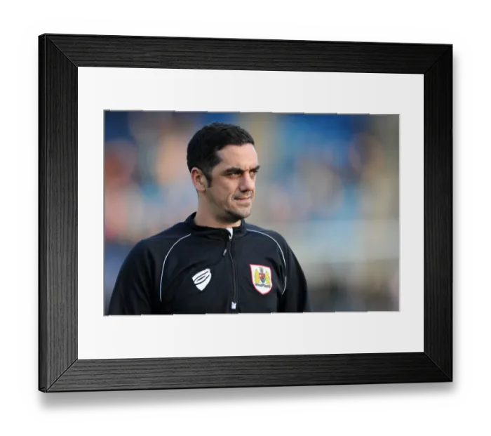 Framed Print : Bristol City vs Gillingham: Intense Football Action at Priestfield Stadium (December 2014)