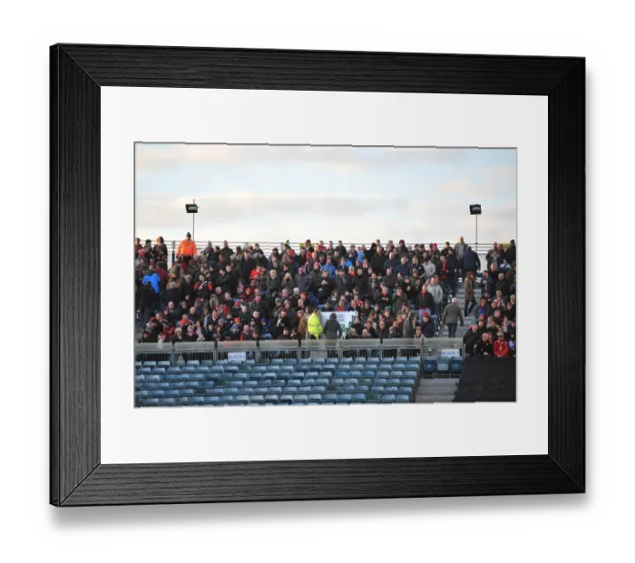 Framed Print : Bristol City Fans at Priestfield Stadium during Sky Bet League One Match against Gillingham (December 2014)