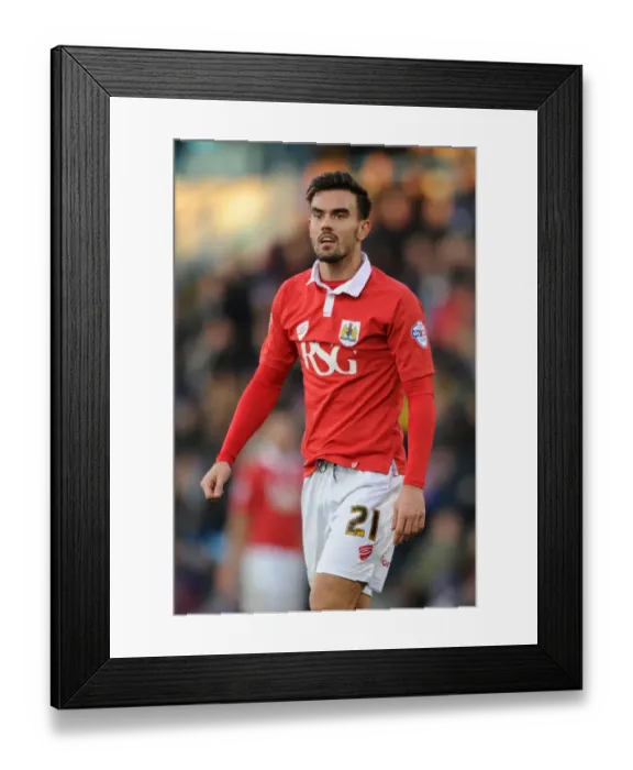 Framed Print : Marlon Pack of Bristol City in Action against Gillingham at Priestfield Stadium, 2014 Framed Print : Marlon Pack of Bristol City in Action against Gillingham at Priestfield Stadium, 2014