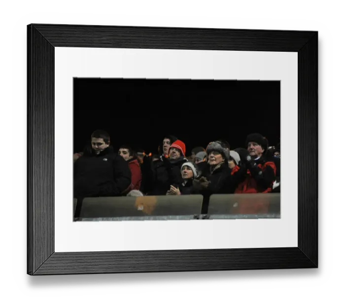 Framed Print : Bristol City Fans Cheering at Priestfield Stadium during Sky Bet League One Match Framed Print : Bristol City Fans Cheering at Priestfield Stadium during Sky Bet League One Match
