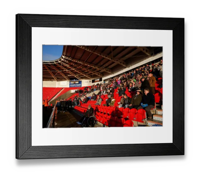 Framed Print : Bristol City Fans Cheering at Doncaster Rovers's FA Cup Match, January 2015 Framed Print : Bristol City Fans Cheering at Doncaster Rovers's FA Cup Match, January 2015