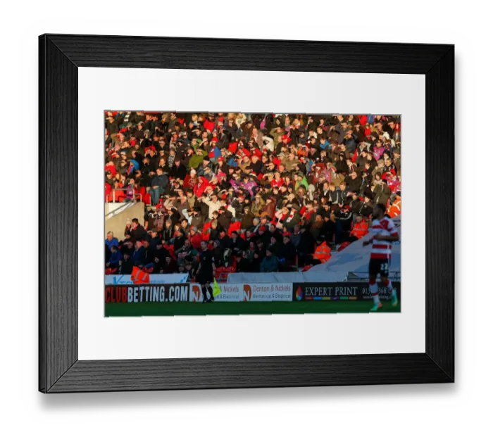 Framed Print : Bristol City Fans at Doncaster Rovers Keepmoat Stadium, FA Cup Third Round Proper (03 / 01 / 2015) Framed Print : Bristol City Fans at Doncaster Rovers Keepmoat Stadium, FA Cup Third Round Proper (03 / 01 / 2015)