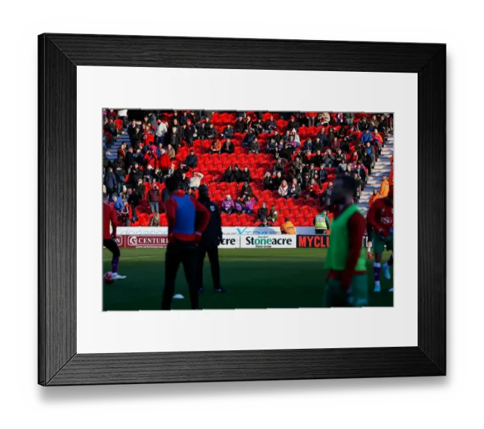 Framed Print : Bristol City Fans United at Keepmoat Stadium for FA Cup Match Framed Print : Bristol City Fans United at Keepmoat Stadium for FA Cup Match