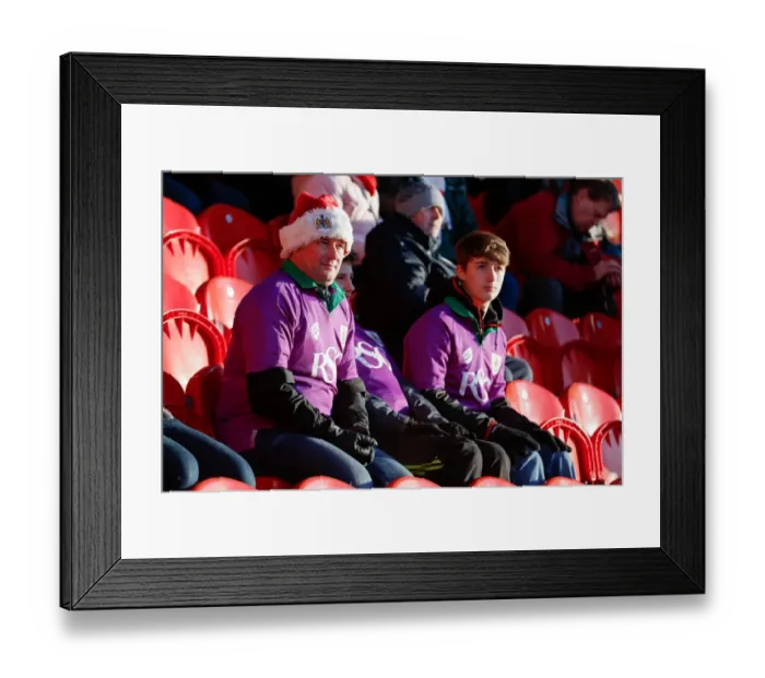 Framed Print : Bristol City Fans Unwavering Passion at Doncaster Rovers vs. Bristol City FA Cup Match, January 2015