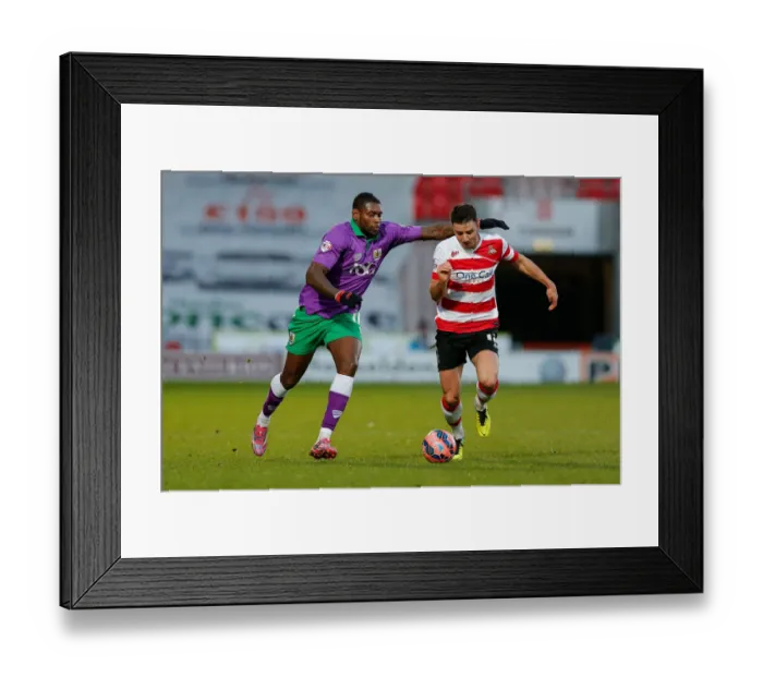 Framed Print : Jay Emmanuel-Thomas Dispossessed by Enda Stevens in FA Cup Clash Framed Print : Jay Emmanuel-Thomas Dispossessed by Enda Stevens in FA Cup Clash