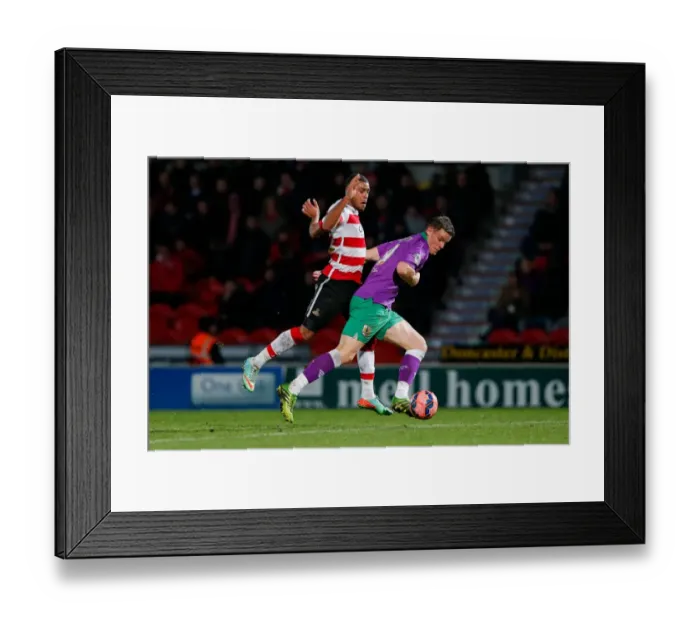 Framed Print : Matt Smith vs Reece Wabara: Intense Clash in Doncaster Rovers vs Bristol City FA Cup Match, January 2015 Framed Print : Matt Smith vs Reece Wabara: Intense Clash in Doncaster Rovers vs Bristol City FA Cup Match, January 2015