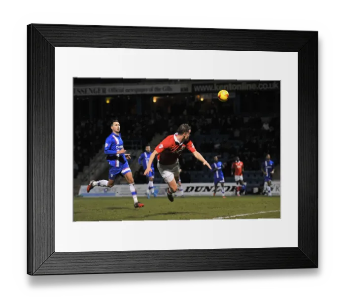 Framed Print : Bristol City's Matt Smith Scores Brace in Johnstone's Paint Trophy Area Final vs. Gillingham (6-1-2015) Framed Print : Bristol City's Matt Smith Scores Brace in Johnstone's Paint Trophy Area Final vs. Gillingham (6-1-2015)
