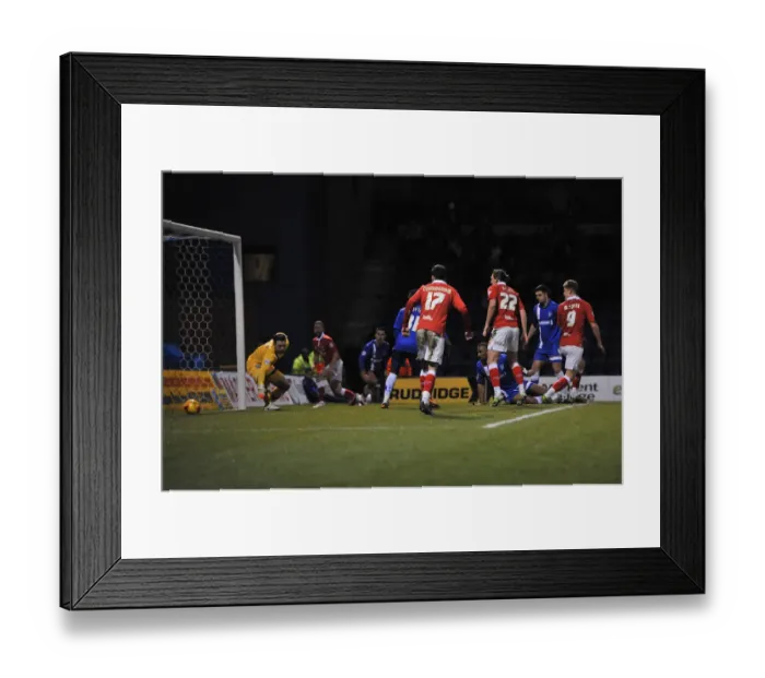 Framed Print : Matt Smith Scores Hat-trick: Gillingham vs. Bristol City, Johnstone's Paint Trophy Area Final (06.01.2015) Framed Print : Matt Smith Scores Hat-trick: Gillingham vs. Bristol City, Johnstone's Paint Trophy Area Final (06.01.2015)