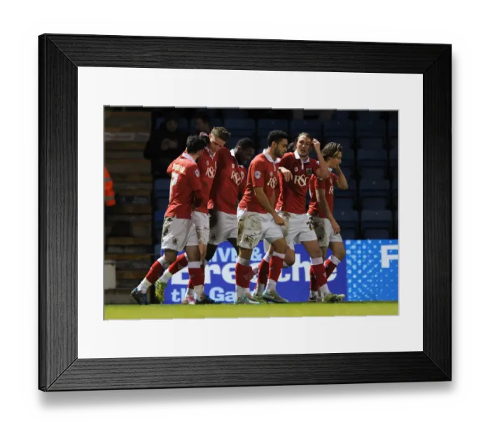 Framed Print : Bristol City's Matt Smith Nets Hat-trick: Gillingham vs. Bristol City, Johnstone's Paint Trophy Area Final (January 6, 2015) Framed Print : Bristol City's Matt Smith Nets Hat-trick: Gillingham vs. Bristol City, Johnstone's Paint Trophy Area Final (January 6, 2015)