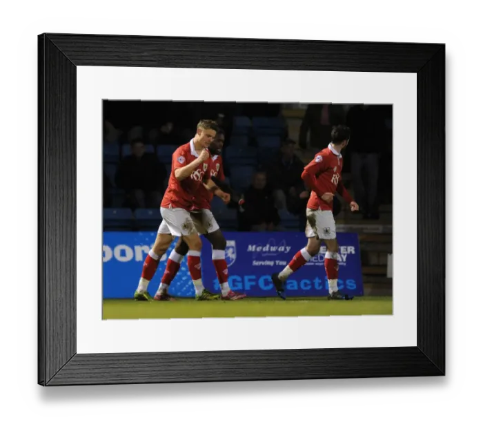 Framed Print : Matt Smith's Hat-trick Secures Bristol City's Victory in Johnstone's Paint Trophy Area Final against Gillingham