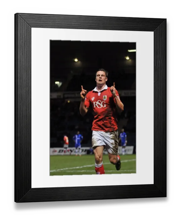 Framed Print : Matt Smith's Euphoric Goal Celebration: Bristol City's Victory in the Johnstone's Paint Trophy Area Final vs. Gillingham (2015) Framed Print : Matt Smith's Euphoric Goal Celebration: Bristol City's Victory in the Johnstone's Paint Trophy Area Final vs. Gillingham (2015)