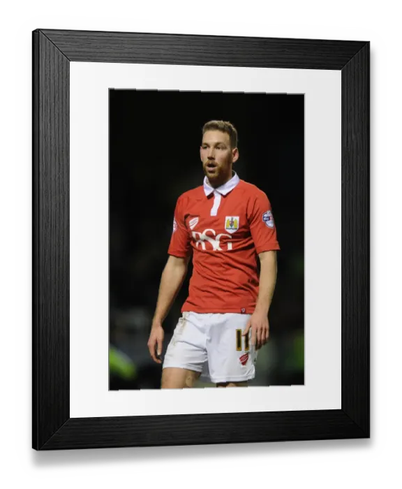 Framed Print : Bristol City's Scott Wagstaff in Action during the Johnstone's Paint Trophy Area Final against Gillingham (January 6, 2015)
