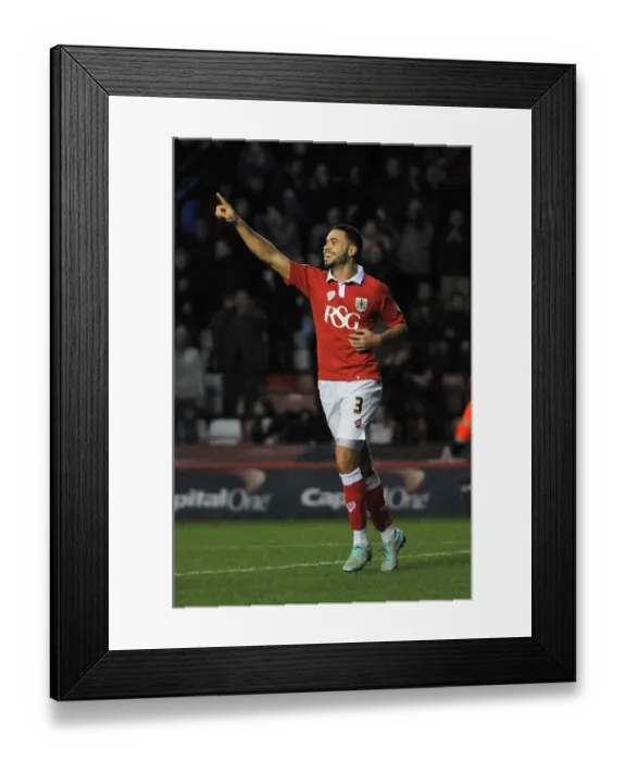 Framed Print : Derrick Williams Thrilling Goal: Euphoria at Ashton Gate (Bristol City vs. Notts County, Sky Bet League One, 2015)