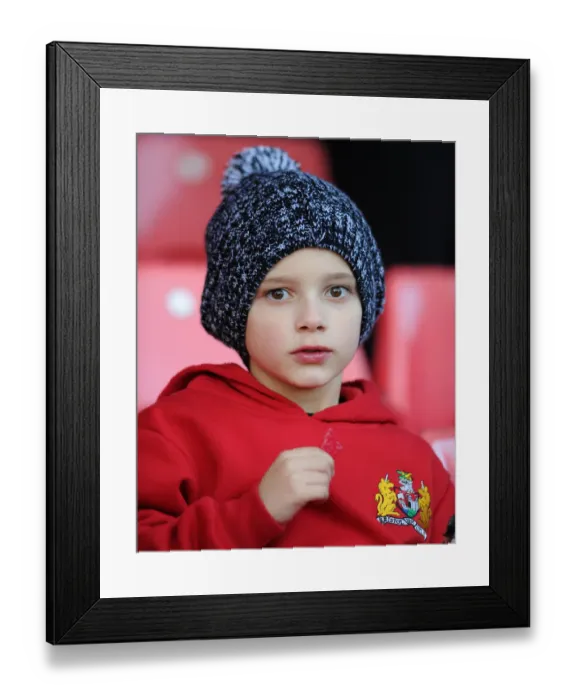 Framed Print : Intense Rivalry: A Football Battle - Bristol City vs Notts County at Ashton Gate, 2015