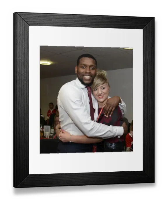 Framed Print : Bristol City vs Notts County: Man of the Match Presentation at Ashton Gate, Sky Bet League One (January 10, 2015)