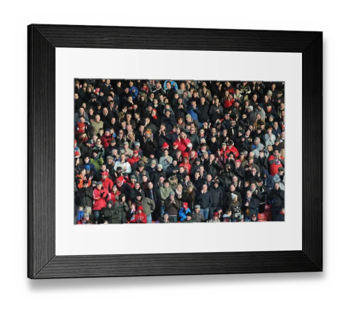 Framed Print : Bristol City vs Notts County: A Sea of Passionate Fans at Ashton Gate, Sky Bet League One (January 10, 2015)