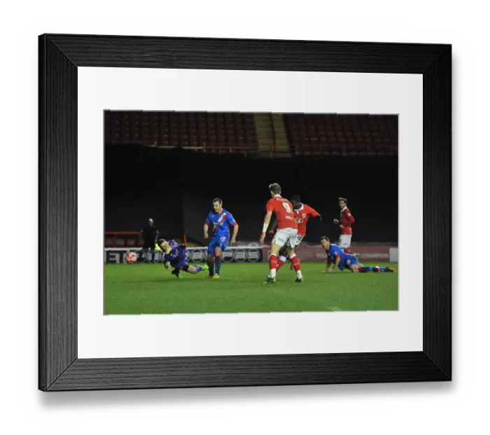 Framed Print : Bristol City's Jay Emmanuel-Thomas Scores the Decisive Goal against Doncaster Rovers in FA Cup Third Round Replay at Ashton Gate Stadium - January 13, 2015 Framed Print : Bristol City's Jay Emmanuel-Thomas Scores the Decisive Goal against Doncaster Rovers in FA Cup Third Round Replay at Ashton Gate Stadium - January 13, 2015