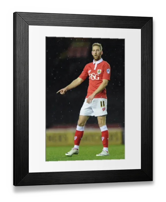 Framed Print : Action-Packed Performance: Scott Wagstaff Shines in FA Cup Third Round Replay between Bristol City and Doncaster Rovers