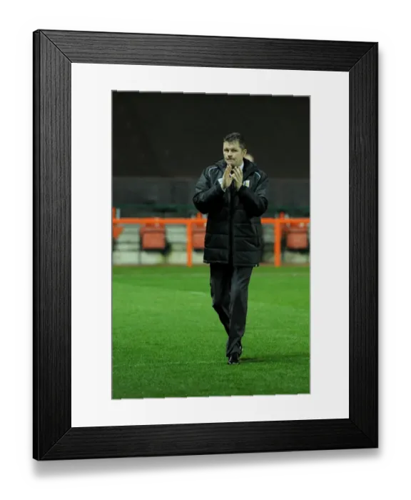 Framed Print : Bristol City FC: Steve Cotterill Acknowledges Supporters Before FA Cup Replay vs Doncaster Rovers (130115) Framed Print : Bristol City FC: Steve Cotterill Acknowledges Supporters Before FA Cup Replay vs Doncaster Rovers (130115)