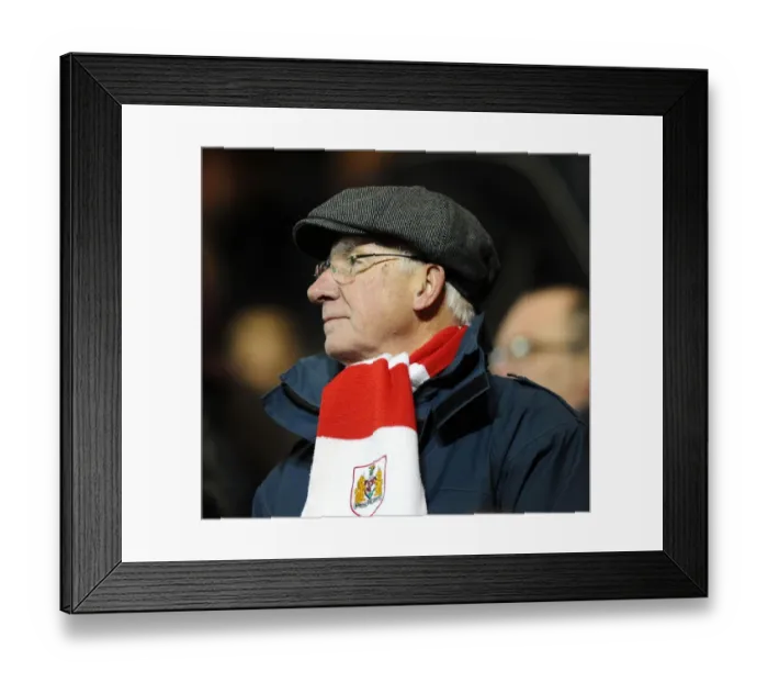 Framed Print : Bristol City Fans Brave the Cold at Ashton Gate Stadium during FA Cup Third Round Replay against Doncaster Rovers Framed Print : Bristol City Fans Brave the Cold at Ashton Gate Stadium during FA Cup Third Round Replay against Doncaster Rovers