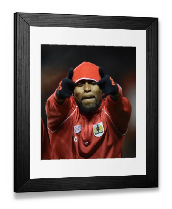 Framed Print : Bristol City's Jay Emmanuel-Thomas in Action against Doncaster Rovers at Ashton Gate Stadium, FA Cup Third Round Replay Framed Print : Bristol City's Jay Emmanuel-Thomas in Action against Doncaster Rovers at Ashton Gate Stadium, FA Cup Third Round Replay