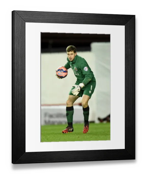 Framed Print : Bristol City's Frank Fielding Saves the Day: FA Cup Replay vs Doncaster Rovers (January 2015)